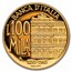1993 Italy Proof Gold 100,000 Lire Bank of Italy Centenary
