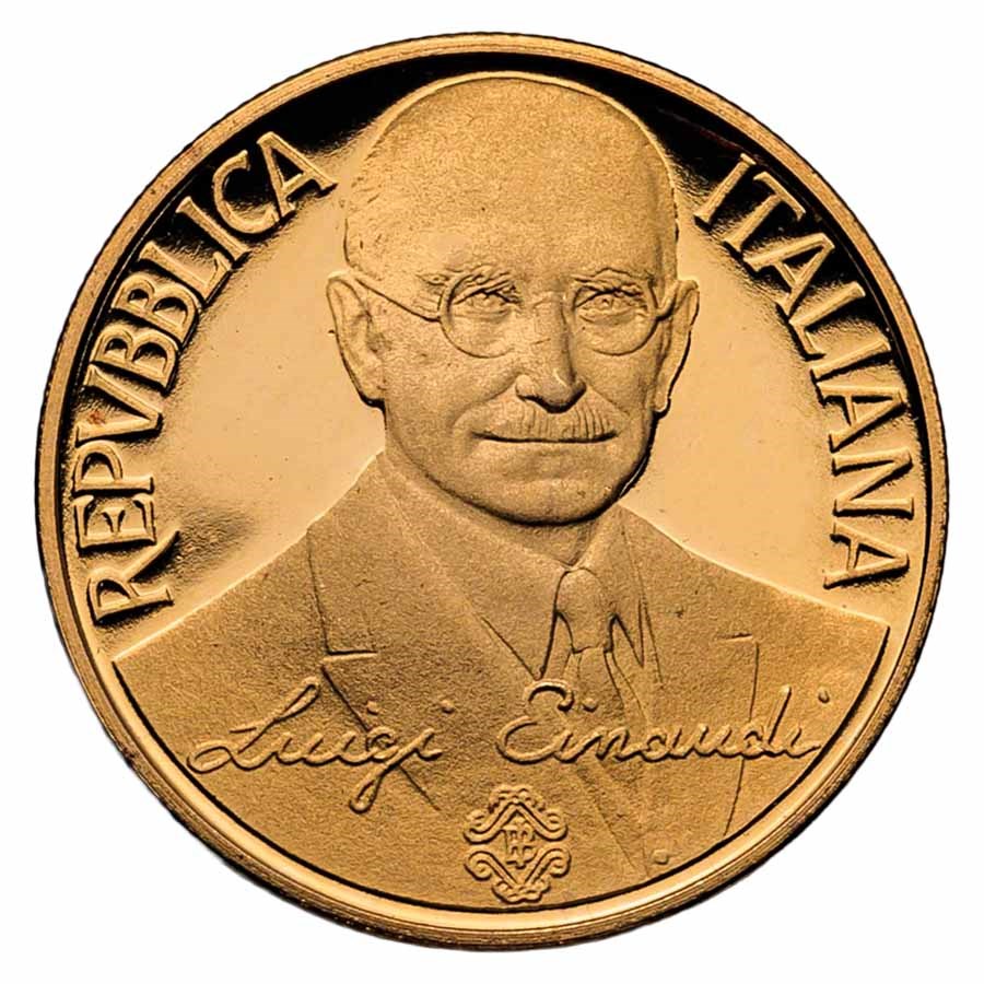 1993 Italy Proof Gold 100,000 Lire Bank of Italy Centenary