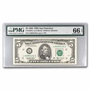 1993 (L-San Francisco) $5.00 FRN Gem CU-66 EPQ PMG (Fr#1983-L)