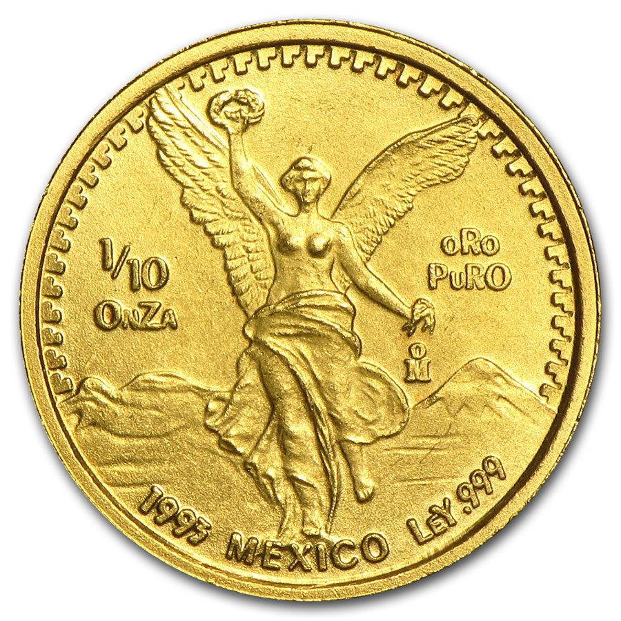 1993 Mexico 1/10 oz Gold Libertad BU