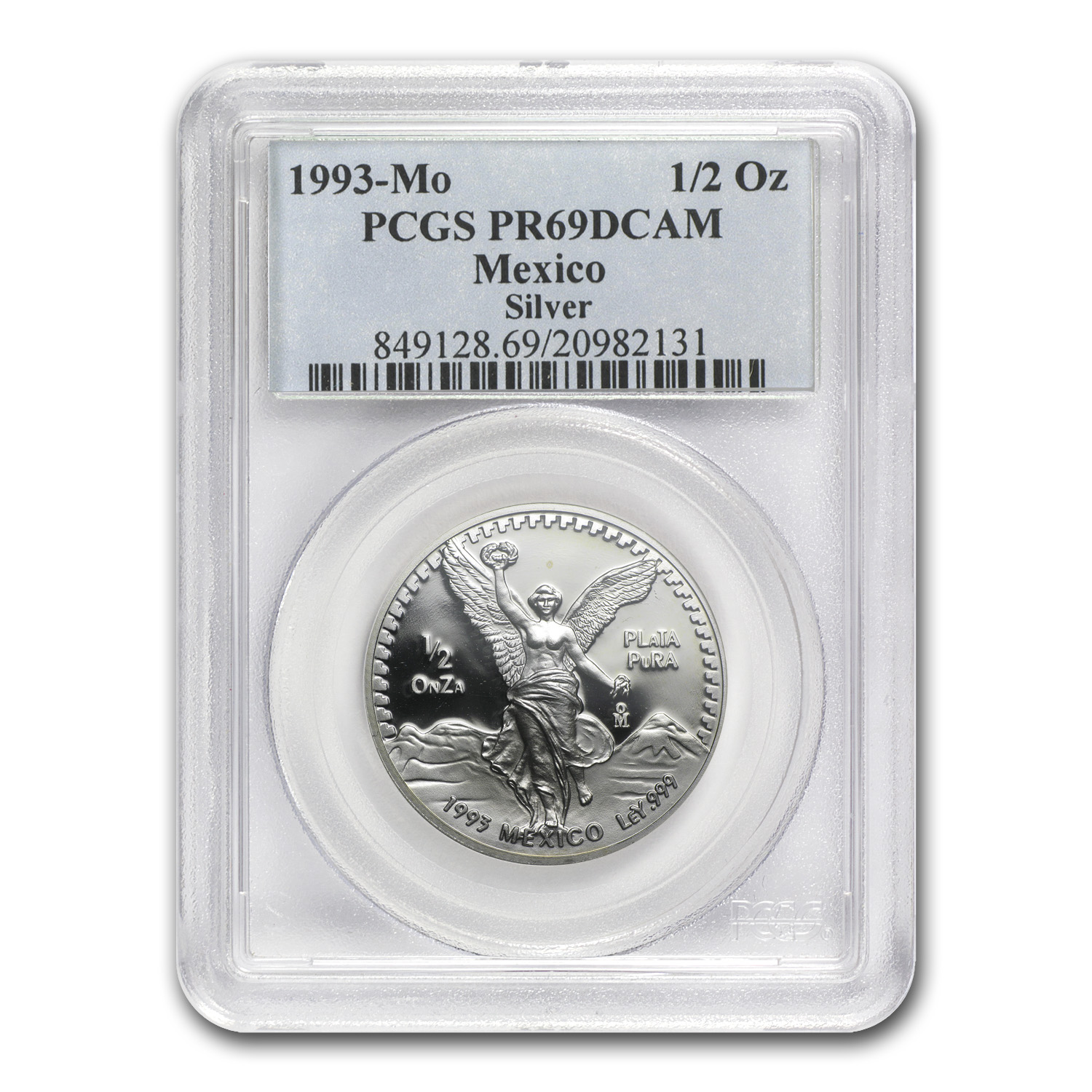 1943-M メキシコ銀貨1Peso PCGS 認証魅惑のトーン❗️ The Brilliant Uncirculated Mexican Silver Onza Libertad (1982-Present)