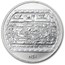 1993 Mexico 1/4 oz Silver 1 Peso BasRelief El Tajin BU