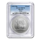 1993 Mexico 1 oz Silver 5 Pesos Brasero Efigie MS-70 PCGS 1993 Mexico 1 oz Silver 5 Pesos Brasero Efigie MS-70 PCGS