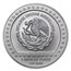 1993 Mexico 1 oz Silver 5 Pesos Xochipilli BU