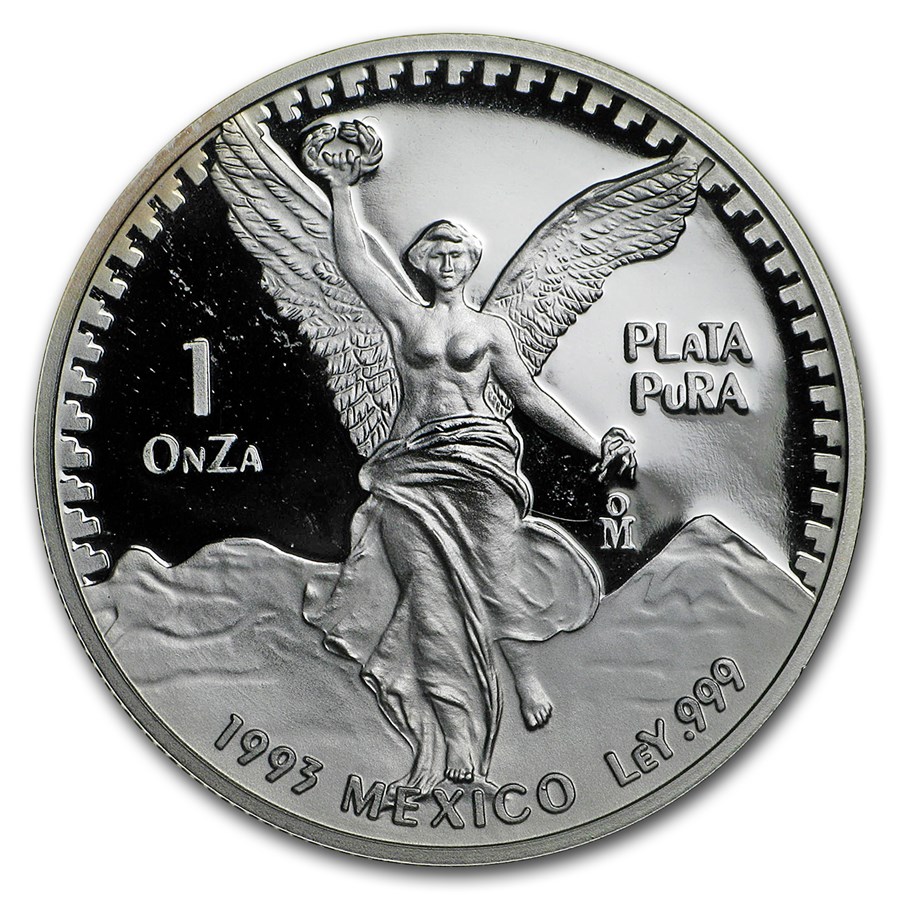 1993 Mexico 1 oz Silver Libertad Proof (In Capsule)