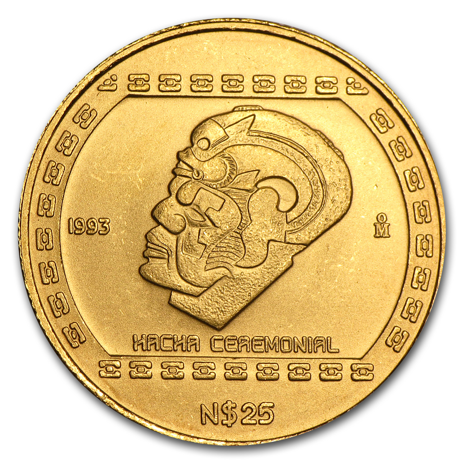 Buy 1993 Mexican Gold 25 Pesos Hacha Ceremonial BU | APMEX