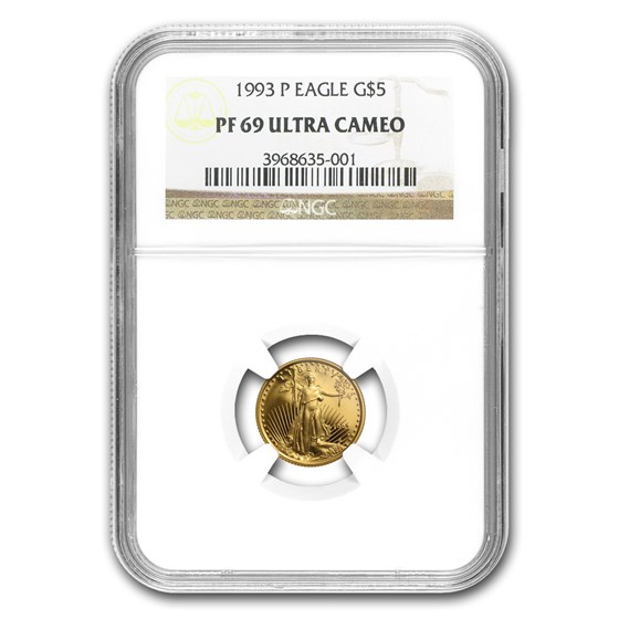 1993-P 1/10 oz Proof American Gold Eagle PF-69 UCAM NGC 1993-P 1/10 oz Proof American Gold Eagle PF-69 UCAM NGC