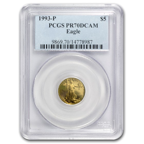 1993-P 1/10 oz Proof American Gold Eagle PR-70 PCGS 1993-P 1/10 oz Proof American Gold Eagle PR-70 PCGS