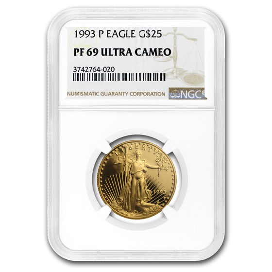 1993-P 1/2 oz Proof American Gold Eagle PF-69 UCAM NGC 1993-P 1/2 oz Proof American Gold Eagle PF-69 UCAM NGC