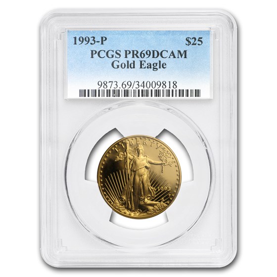 1993-P 1/2 oz Proof American Gold Eagle PR-69 PCGS