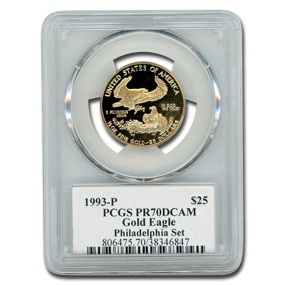 1993-P 1/2 oz Proof American Gold Eagle PR-70 PCGS (Rogers, Phil) 1993-P 1/2 oz Proof American Gold Eagle PR-70 PCGS (Rogers, Phil)