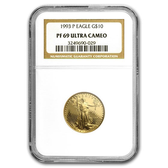 1993-P 1/4 oz Proof American Gold Eagle PF-69 NGC 1993-P 1/4 oz Proof American Gold Eagle PF-69 NGC