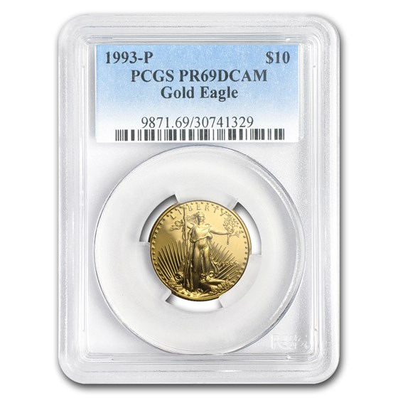 1993-P 1/4 oz Proof American Gold Eagle PR-69 DCAM PCGS 1993-P 1/4 oz Proof American Gold Eagle PR-69 DCAM PCGS