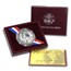1993-P Jefferson 250th Anniversary $1 Silver Commem BU (Box/COA)