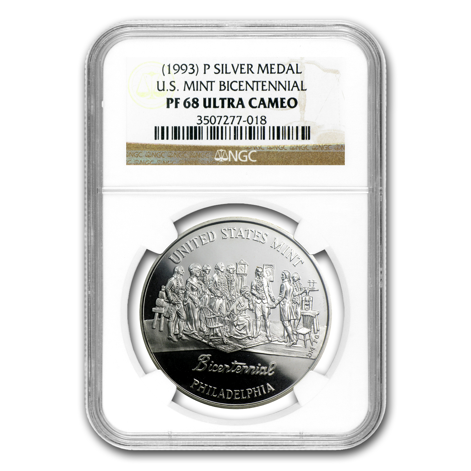 Buy 1993-P Philadelphia Mint Bicentennial Medal PF-68 UCAM NGC | APMEX