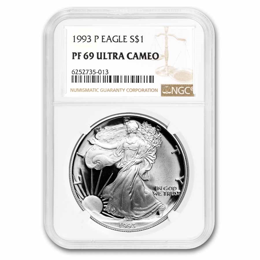 1993-P Proof American Silver Eagle PF-69 NGC