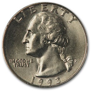 1993-P Washington Quarter BU 1993-P Washington Quarter BU