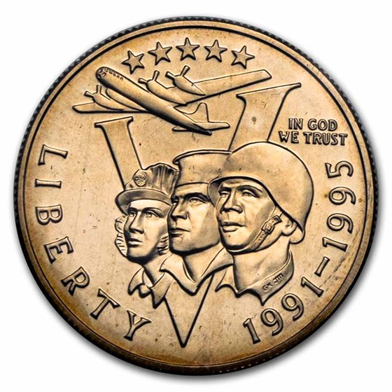1993-P World War II 1/2 Dollar Clad Commem BU (w/Box & COA)
