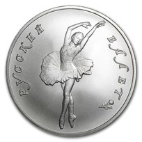 1993 Russia 1 oz Palladium Ballerina BU