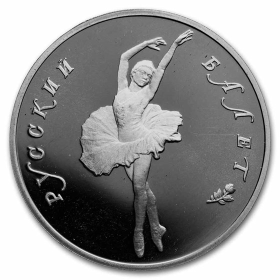 1993 Russia 1 oz Palladium Ballerina Proof 1993 Russia 1 oz Palladium Ballerina Proof