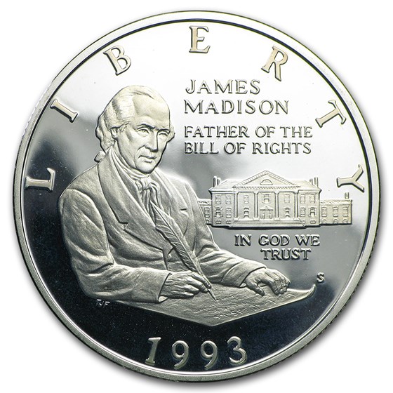 1993-S Bill of Rights 1/2 Dollar Silver Commem Prf (w/Box & COA) 1993-S Bill of Rights 1/2 Dollar Silver Commem Prf (w/Box & COA)