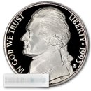1993-S Jefferson Nickel 40-Coin Roll Proof
