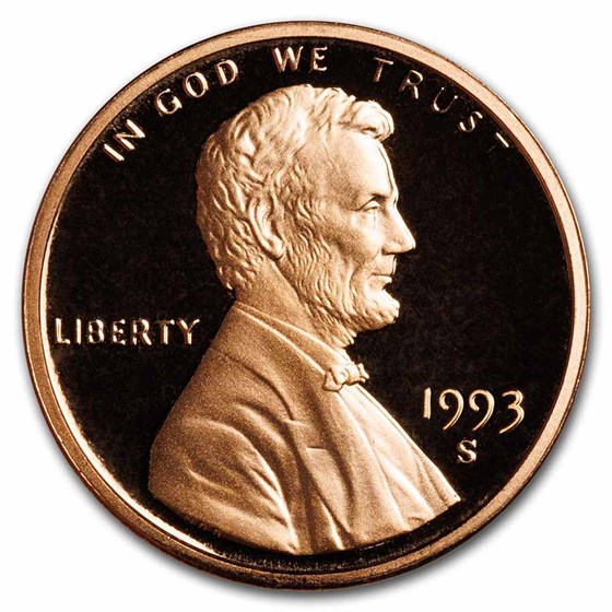 1993-S Lincoln Cent Gem Proof (Red) 1993-S Lincoln Cent Gem Proof (Red)