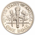 1993-S Roosevelt Dime 50-Coin Roll Proof