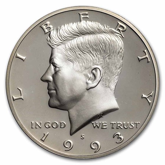 1993-S Silver Kennedy Half Dollar 20-Coin Roll Proof 1993-S Silver Kennedy Half Dollar 20-Coin Roll Proof
