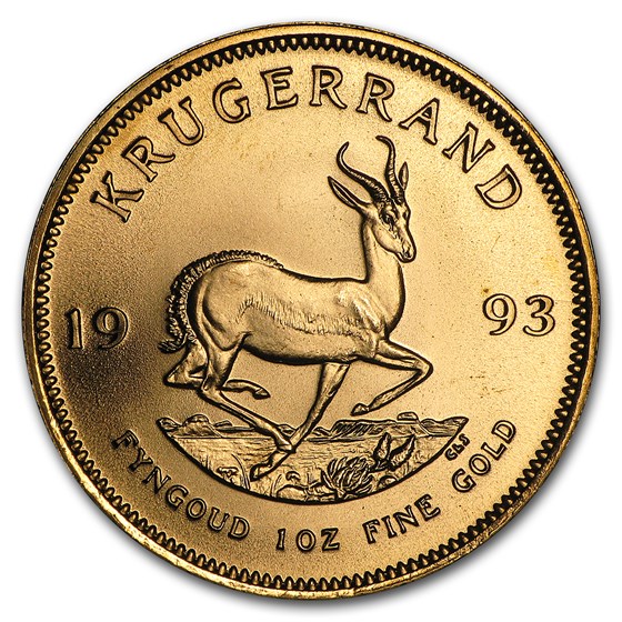 1993 South Africa 1 oz Gold Krugerrand 1993 South Africa 1 oz Gold Krugerrand