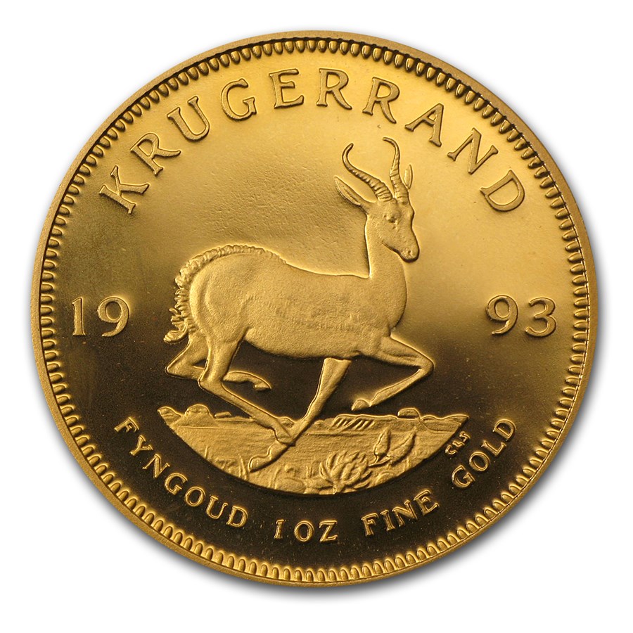 1993 South Africa 1 oz Proof Gold Krugerrand
