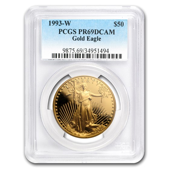 1993-W 1 oz Proof American Gold Eagle PR-69 DCAM PCGS 1993-W 1 oz Proof American Gold Eagle PR-69 DCAM PCGS