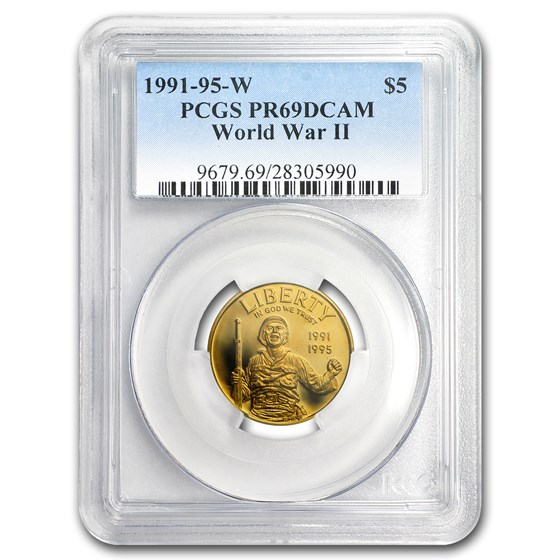 1993-W Gold $5 Commem World War II PR-69 PCGS 1993-W Gold $5 Commem World War II PR-69 PCGS