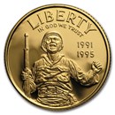 1993-W Gold $5 Commem World War II Proof (w/Box & COA)