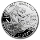 1993-W World War II $1 Silver Commem Proof (w/Box & COA)