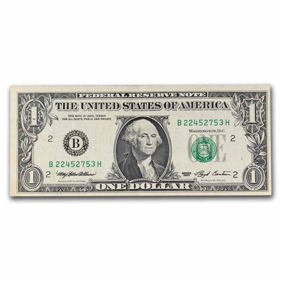 1993s $1.00 FRN Avg Circ (District of Our Choice) 1993s $1.00 FRN Avg Circ (District of Our Choice)