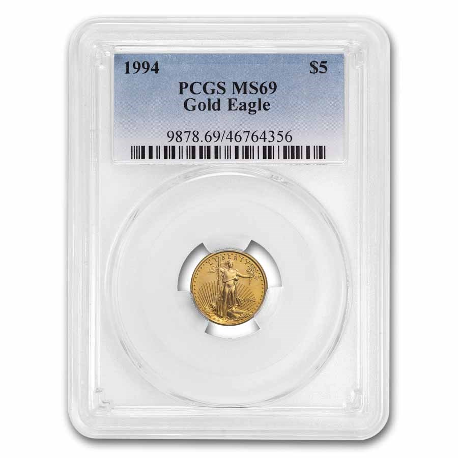 1994 1/10 oz American Gold Eagle MS-69 PCGS