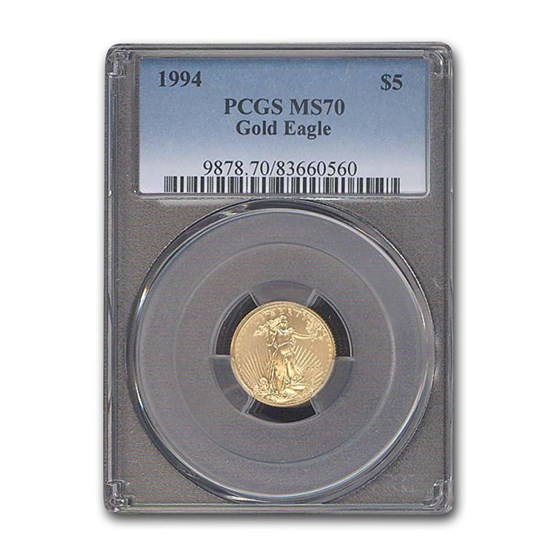 1994 1/10 oz American Gold Eagle MS-70 PCGS 1994 1/10 oz American Gold Eagle MS-70 PCGS