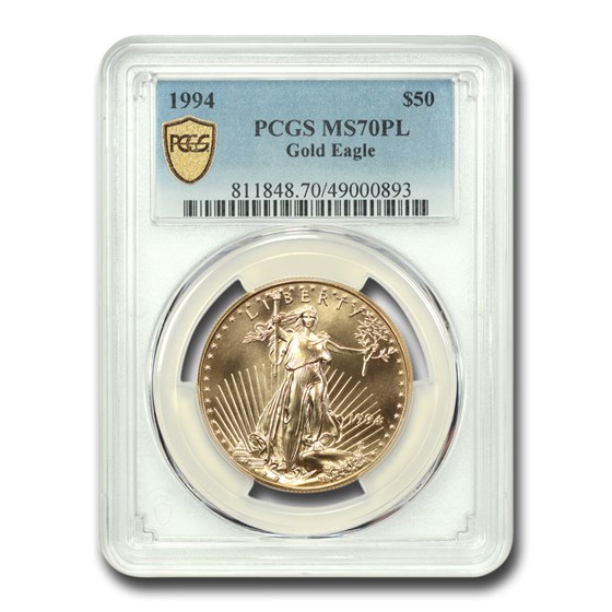 1994 1 oz American Gold Eagle MS-70 PCGS (PL) 1994 1 oz American Gold Eagle MS-70 PCGS (PL)
