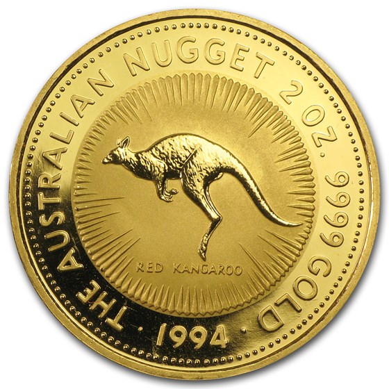 1994 2 oz Australian Gold Nugget (Light Abrasions) 1994 2 oz Australian Gold Nugget (Light Abrasions)