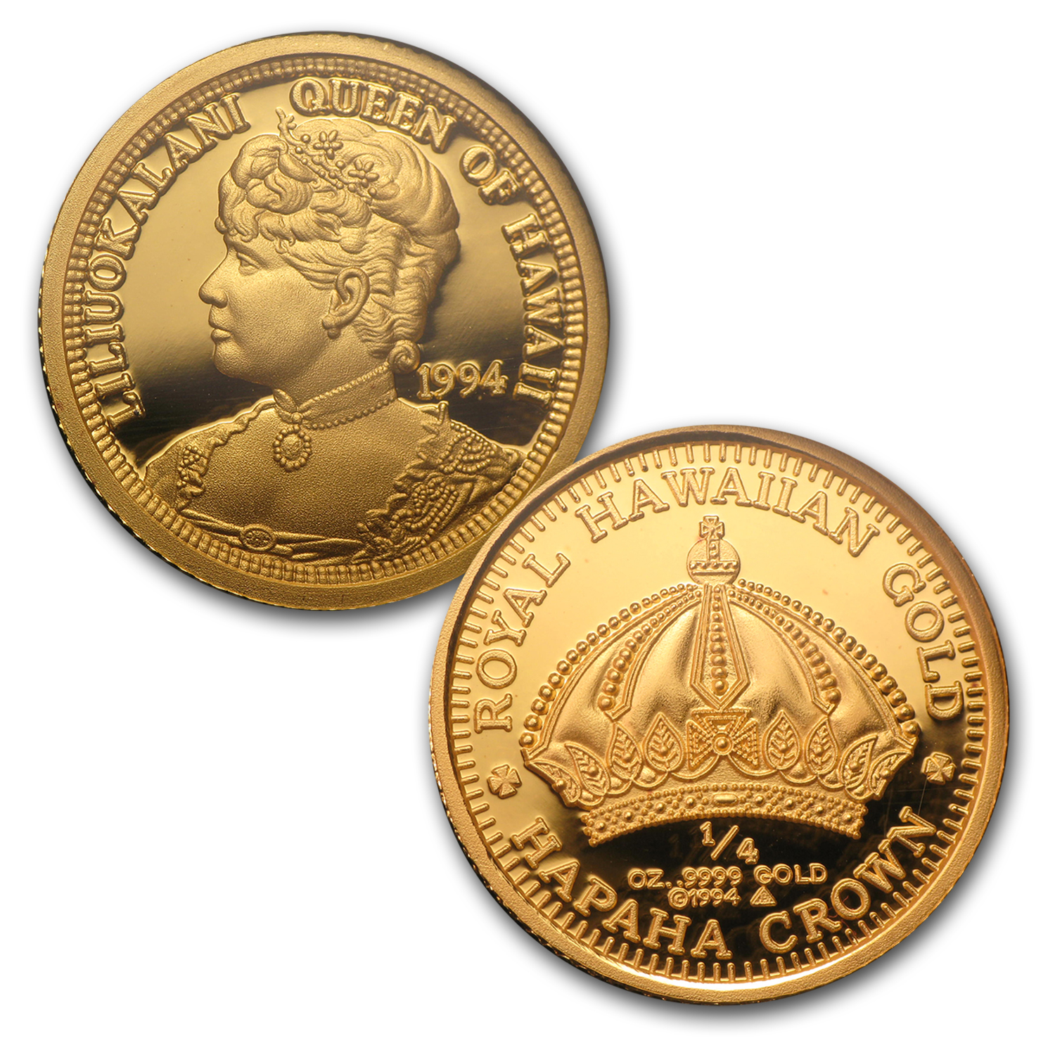 1994 4-Piece Hawaiian Gold & Silver Proof Set (Queen) | eBay