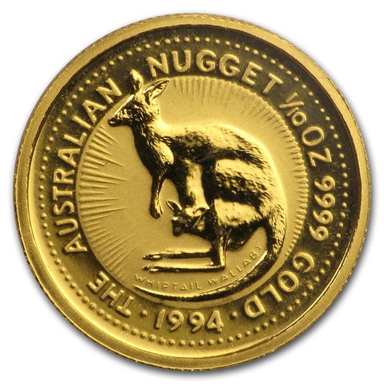 1994 Australia 1/10 oz Gold Nugget BU