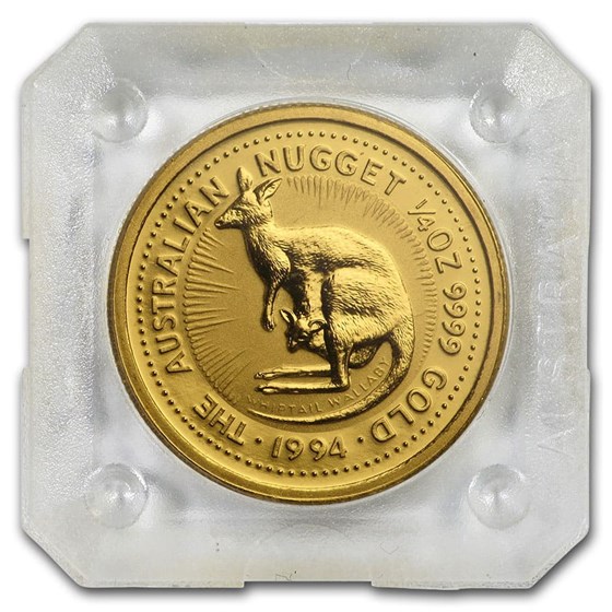 1994 Australia 1/4 oz Gold Nugget BU