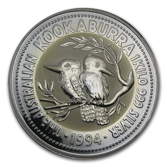 1994 Australia 1 kilo Silver Kookaburra BU 1994 Australia 1 kilo Silver Kookaburra BU