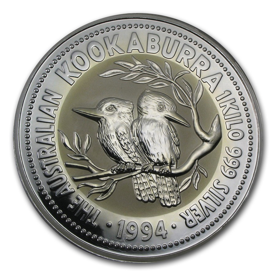 1994 Australia 1 kilo Silver Kookaburra BU