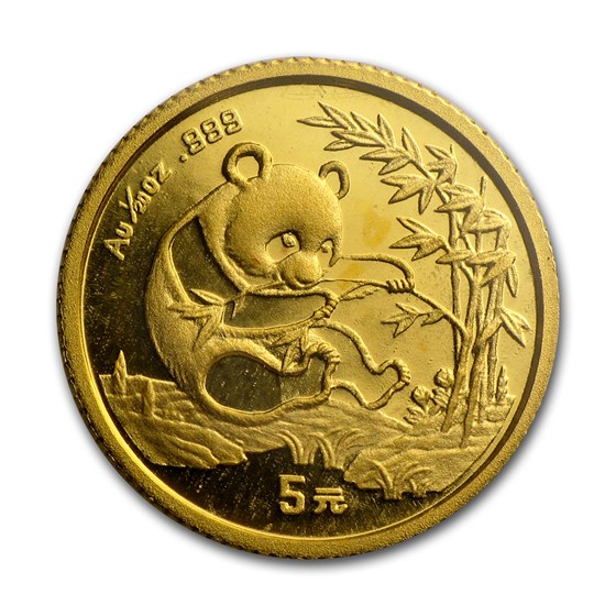 1994 China 1/20 oz Gold Panda Small Date BU (Sealed) 1994 China 1/20 oz Gold Panda Small Date BU (Sealed)