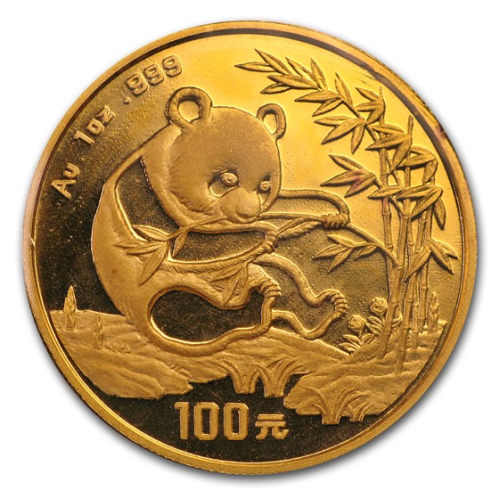 1994 China 1 oz Gold Panda Large Date BU (Sealed) 1994 China 1 oz Gold Panda Large Date BU (Sealed)