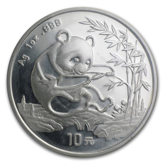 1994 China 1 oz Silver Panda Large Date BU (Sealed) 1994 China 1 oz Silver Panda Large Date BU (Sealed)