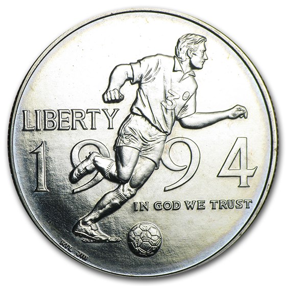 1994-D World Cup 1/2 Dollar Clad Commem BU (Capsule Only) 1994-D World Cup 1/2 Dollar Clad Commem BU (Capsule Only)