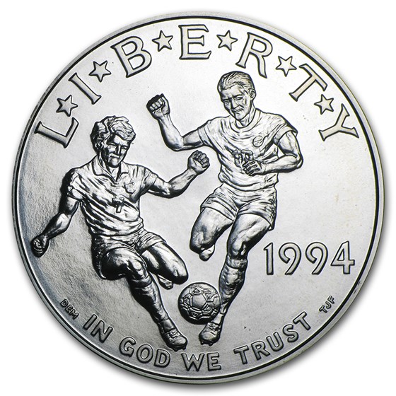 1994-D World Cup $1 Silver Commem BU (Capsule only) 1994-D World Cup $1 Silver Commem BU (Capsule only)